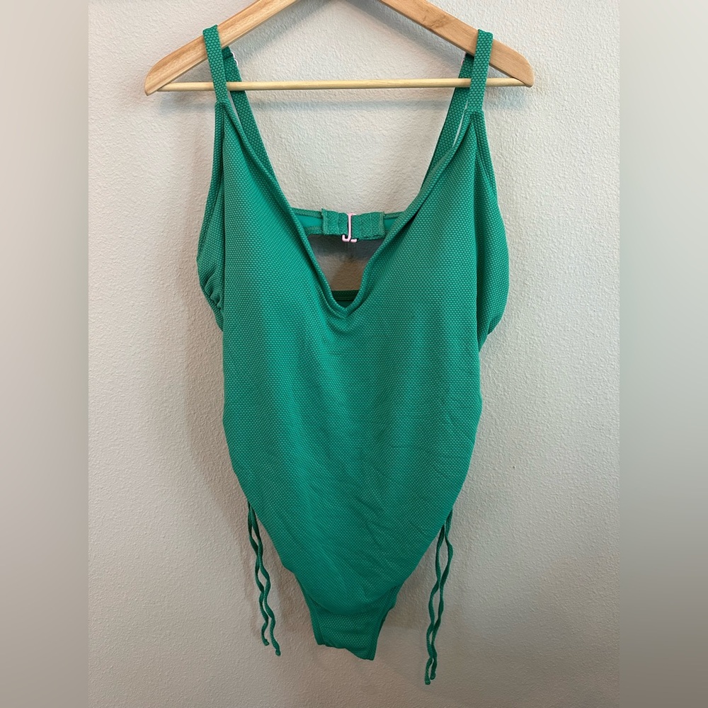 Stoney Clover Lane Green One Piece with Lace-Up Sides
